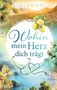 "Wohin mein Herz dich trägt" in großer Schrift, mit Zitronen, Landschaft, Stethoskop und Hügeln in Aquarellstil., Buch