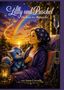 „Lilly und Puschel: Die Reise der Mutmacher“ von Anna Corvelle. Eine Illustration mit Mädchen, blauem Tier und Regenbogen., Buch