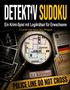 Titel: "Detektiv Sudoku". Krimispiel mit Logikrätseln. "Police Line Do Not Cross"-Band. Lupe zeigt Wohnungsplan., Buch