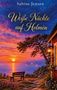 "Weiße Nächte auf Holmön" von Sabine Jensen. Sonnenuntergang mit Bank, Haus, Baum, Laterne, Blumen und Meer., Buch