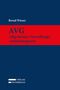 "AVG Allgemeines Verwaltungsverfahrensgesetz" auf rotem Streifen. Autor: Bernd Wieser. Dunkelblauer Hintergrund, Verlag Österreich., Buch