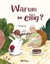 "Warum so eilig?" von Yiting Lee. Eine Schildkröte und ein Hase sitzen auf einer Decke mit Kuchen und Tee im Freien., Buch