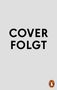 Text: "COVER FOLGT". Ein schlichtes Design mit grauem Hintergrund und einem Logo unten rechts., Buch