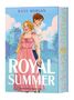 Text: "KASS MORGAN", "ROYAL SUMMER", "FISCHER SAUERLÄNDER". Eine Illustration von einem Paar vor einem Schloss in pastellen Farben., Buch