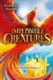 Buchcover: „Impossible Creatures“ von Katherine Rundell. Ein Phönix fliegt über einem goldenen Turm mit tanzender Person., Buch