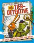 Titel "Die Tierdetektive", Untertitel "20 wilde Rätselfälle aus der Natur". Illustration eines Hasen und einer Schildkröte., Buch