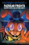 Oben: Five Nights at Freddy's, Fazbear Frights Grafikroman Band 3. Darunter ein Cartoon-Hase mit Zylinder und großen Augen., Buch