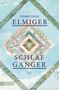 „Dorothee Elmiger Schlafgänger Roman“; geometrisches Muster aus Landkartenfragmenten; grünes Logo „Dumont“., Buch