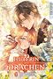 Titel: Hüterin der Drachen. Paar umarmt sich, umgeben von Blumen und einem Drachenkopf. Manga-Stil., Buch