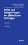 „Preise und Preisprüfungen bei öffentlichen Aufträgen. Kommentar. 11. Auflage.“ Blaues Cover mit weißem Text.
