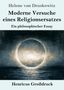 "Moderne Versuche eines Religionsersatzes" von Helene von Druskowitz. Hell-dunkle Illustration eines kreisförmigen Lichtscheins., Buch