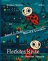 Text: "Markus Grimm", "Band 1: Paris", "Band 2: London", "Fleckies Reise", "In Einfacher Sprache". 
Illustration: Ein Marienkäfer mit rot-schwarzem Flügelkleid in einer Stadtlandschaft., Buch