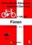 Jens Uwe Mollenhauer: 5 Fahrradkarte Dänemark / Cykelkort Danmark 1:100.000 - Fünen, Karten
