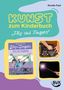 Kunst zum Kinderbuch "Zilly und Zingaro". Drei Bilder: Buchcover, Hände malen, leuchtender Stab. Oben rechts: Kerstin Paul., Buch