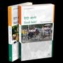 Titel: "हिंदी बोलो! Hindi bolo!" und "Hindi für Deutschsprachige." Zwei Bücher mit Bildern von Rikschas auf einer Straße., 2 Bücher
