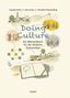 „Doing Culture. Ein Mitmachbuch für die ländliche Kulturarbeit.“ Autoren oben, Illustrationen von Menschen, Landschaften und einem Buch., Buch
