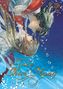 "Her Tale of Shim Chong" steht auf einer Illustration von zwei unter Wasser treibenden Personen mit zahlreichen Luftblasen., Buch