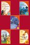 "Der Meisterdieb im Museum", "Friedhof der Schatten", "Das große und das kleine Pfuh", "Dani Dachs hat Monsterangst", "Ratzfatz". Buchcover mit Tieren., Buch