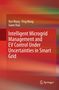 Buchtitel: "Intelligent Microgrid Management and EV Control Under Uncertainties in Smart Grid" vor rotem Hintergrund.