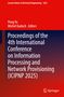 Oben steht: "Lecture Notes in Electrical Engineering 1632". In der Mitte sind die Namen "Peng Yu, Michel Kadoch" als Herausgeber genannt. Darunter: "Proceedings of the 4th International Conference on Information Processing and Network Provisioning (ICIPNP 2025)". Unten ist das Springer-Logo. Der Hintergrund ist rot und dunkelblau., Buch