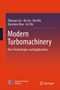 Autoren: Zhiyuan Cao, Bo Liu, Yun Wu, Xiaochen Mao, Lei Shi. Titel: Modern Turbomachinery, New Technologies and Applications. Orange und violett mit Logos von Science Press Beijing und Springer unten., Buch