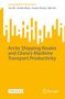 „Arctic Shipping Routes and China’s Maritime Transport Productivity“, gelber Hintergrund mit grafischem Muster., Buch