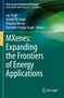 Buchtitel "MXenes: Expanding the Frontiers of Energy Applications". Grüne, geometrische Muster im Hintergrund. Springer-Logo., Buch