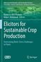 Titel: "Elicitors for Sustainable Crop Production". Hintergrund zeigt Landschaft mit Windrädern und Gewächshaus., Buch