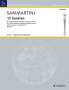 Giuseppe Sammartini: 12 Sonaten, Noten