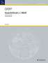 Carl Orff: Quartettsatz c-Moll, Noten