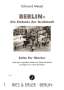 Edmund Meisel: Berlin - Die Sinfonie der Großstadt Suite für Klavier für Klavier, Noten