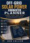 "OFF-GRID SOLAR POWER SYSTEMS PLANNER" Buch, Notizbuch, Taschenrechner, Haus mit Solarpanelen, Windrad, Landschaft., Buch