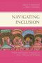 Text: "Navigating Inclusion" von Kelly P. Vaughan und Erin J. Hayden. Illustration: Bunte Figuren in traditioneller Kleidung.