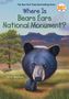 "Where Is Bears Ears National Monument? by G.M. Taboas Zayas." Illustration mit Bär in grüner Landschaft, Berge im Hintergrund., Buch