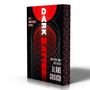 "Dark Matter" in weißen und roten Buchstaben, "10th Anniversary Edition", "New York Times Bestseller", Autor: Blake Crouch. Dreidimensionales Design mit roten, schwarzen und weißen geometrischen Formen und Linien., Buch