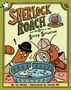 „Sherlock Roach and the Case of the Sticky Situation“. Zwei Kakerlaken inspizieren mit Lupe eine klebrige Substanz in einer Schale.