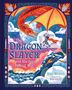 "The Dragon Slayer and His Super Special Suit" von Kyle Worley, illustriert von Kaja Kajfež. Illustration mit Ritter und Drache., Buch