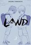„KAZUMI YAMASHITA“, „LAND“, „3“. Zwei Kinder mit Schulranzen, in Manga-Stil gezeichnet., Buch