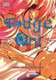 Texts: "Tueçe Oni", "Primal Gods in Ancient Times", "Kenji Tsurubuchi", "8", "Parental Advisory Warning". Illustration eines Charakters mit pinken Haaren und einem Stock., Buch