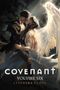 „COVENANT VOLUME SIX, LYSANDRA VUONG“. Eine Illustration zeigt zwei Personen in inniger Geste, eine hat Flügel., Buch