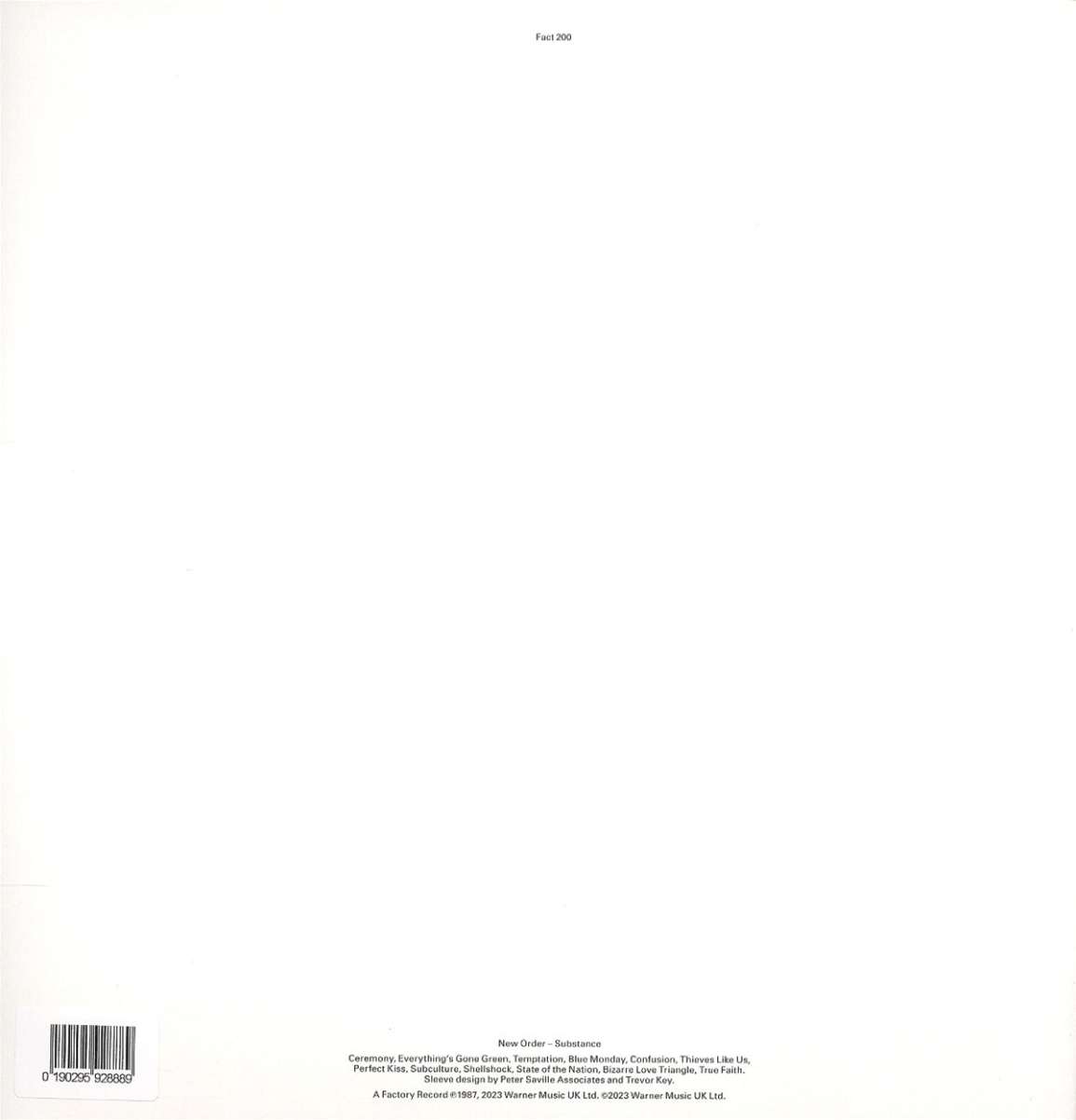 New Order: Substance (180g) (2023 Reissue) (2 LPs) – jpc