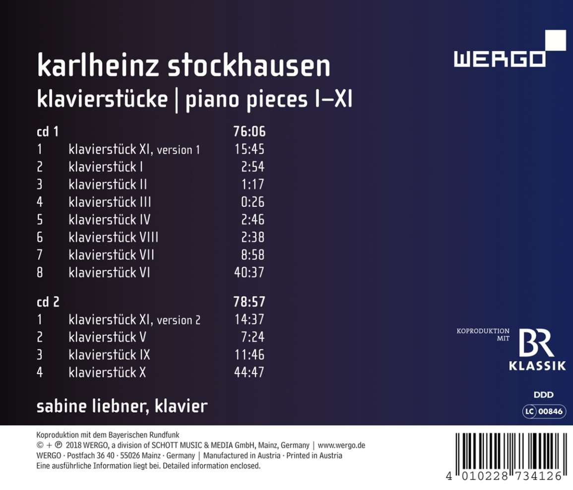 Karlheinz Stockhausen: Klavierstücke Nr.1-11 (2 CDs) – jpc