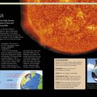 "HOW THE SUN WORKS. The star in the middle of our Solar System gives vast heat and light. Image: Nahaufnahme der Sonne."