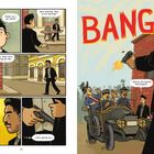 Comic zeigt Spannungsmoment und Attentat. Dialoge wie „Okay okay...“, „BANG“ und „-shoot Archduke Ferdinand!“