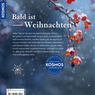 "Bald ist Weihnachten" steht zentral. Im Hintergrund sind schneebedeckte rote Beeren an Zweigen. Logo: "Kosmos".