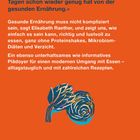 Zitat beschreibt entspanntes, geschmackvolles Kochen. Darunter Text über einfache, gesunde Ernährung. Illustration einer Schnecke.