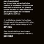Text über Demokratiekrise, moralische Herausforderungen, Zitate von Joseph Stiglitz und Daniel Kehlmann.