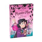 Text: "A.B. Saddlewick - Monster Mia und das große Fürchten - Jetzt auch im Kino." Illustration: Mädchen mit Maus, fantasievoll.
