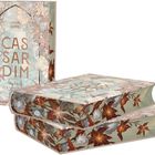 Covertext: "Julia Dippel, Cassardim, Jenseits der Tanzenden". Drei geschichtete Bücher mit floralen Mustern.