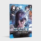 „NANO MACHINE“, „2“. Illustration von vier Charakteren bei Nacht, Mond im Hintergrund.